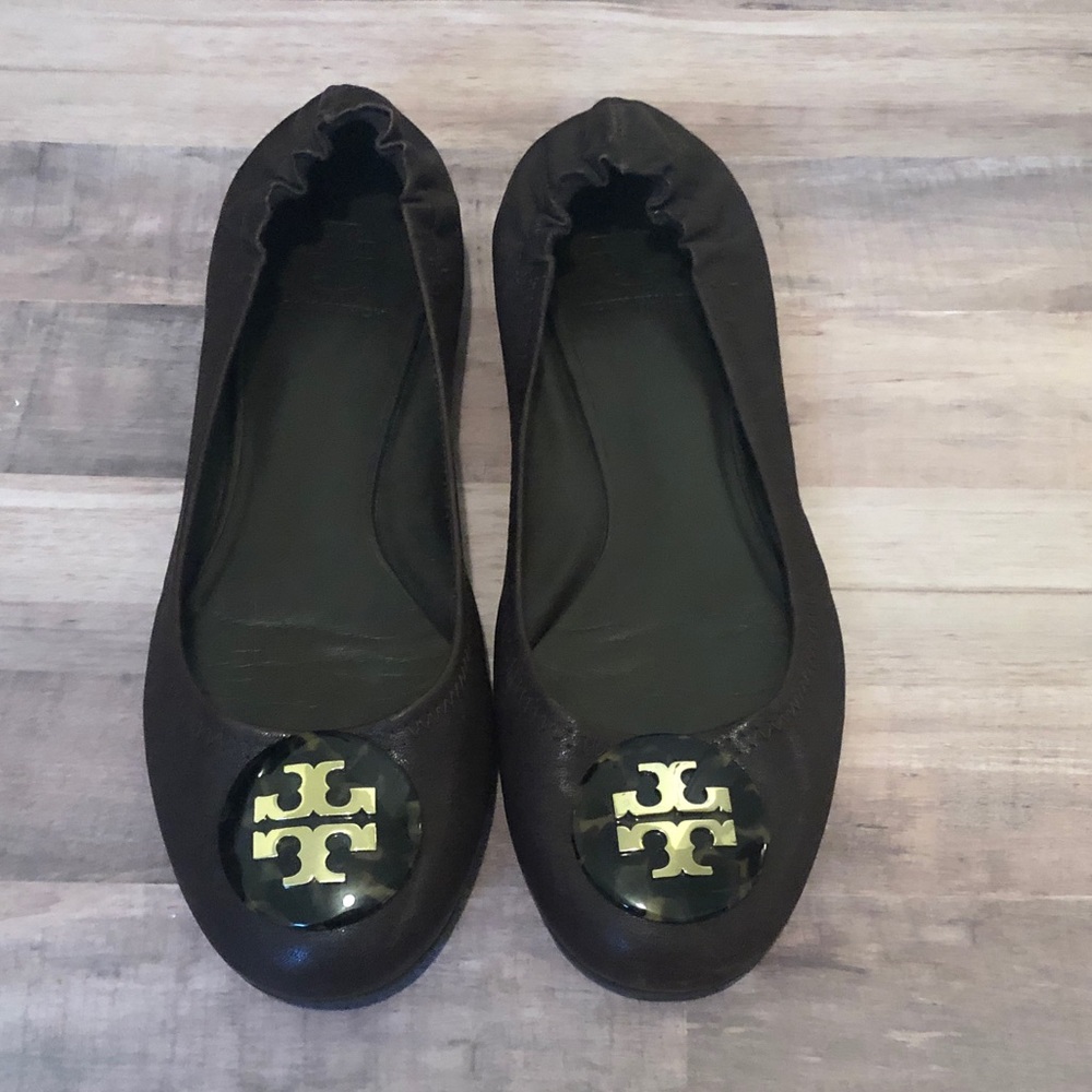 Tory Burch Reva Flats - Brown/Tortoise